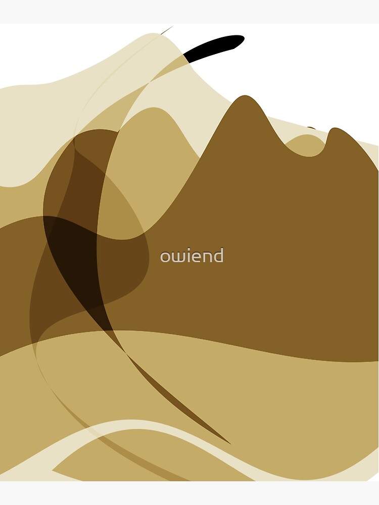 Mountain Landscape - abstract shapes by owiend