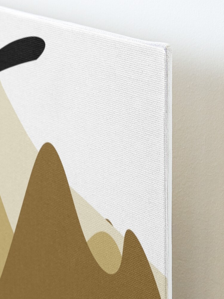 Alternate view of Mountain Landscape - abstract shapes Mounted Print