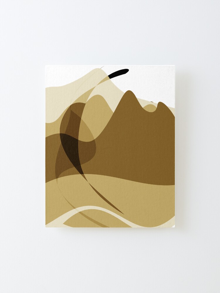 Alternate view of Mountain Landscape - abstract shapes Mounted Print