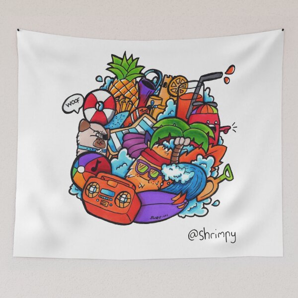 Item preview, Beach Doodle designed and sold by Eadan Shamir.