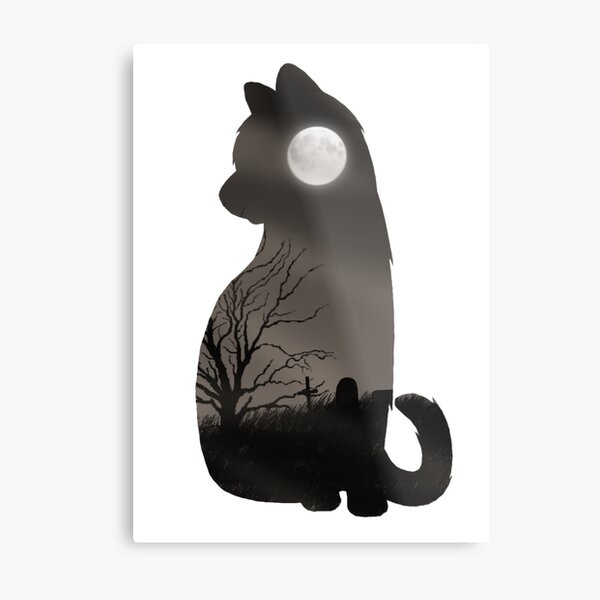 Shadowclan Cat Metal Print