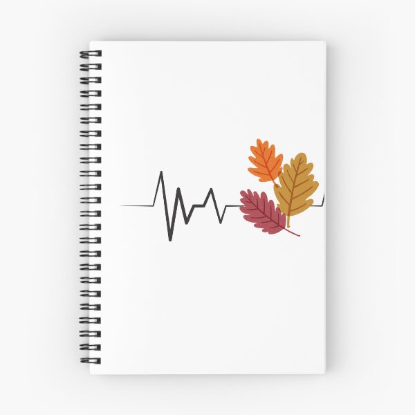 Item preview, Change of Colors Fall leaves Heartbeat Pulse Heart Line ECG designed and sold by moderncrazeshop.