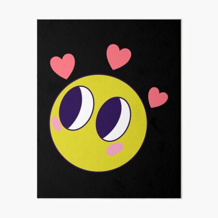 Cute Eye Emoji Art Board Prints for Sale