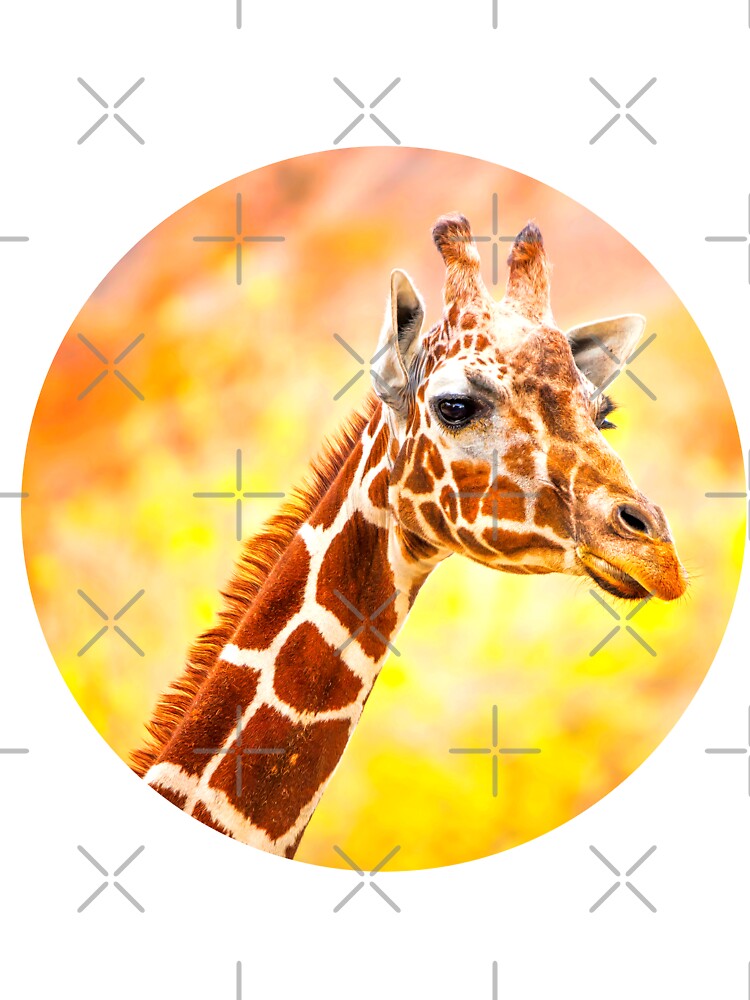 Giraffe Funny Face T shirt Design for Animal Lovers Men's, Women's