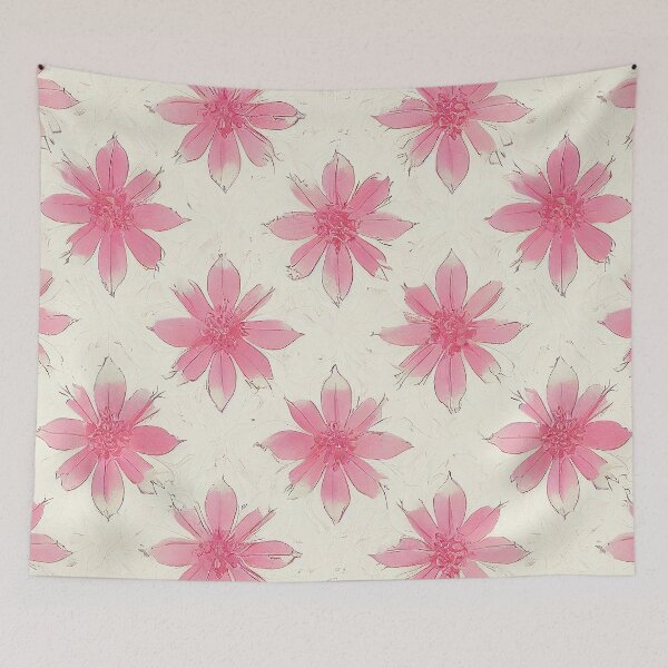 Item preview, Pattern of Pink Flowers designed and sold by Myriam Iart.