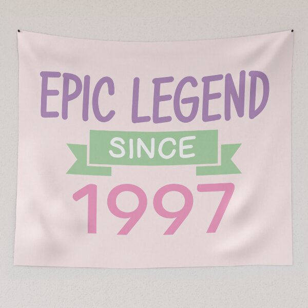 Item preview, Epic Legend Since 1997 Birthyear Typography designed and sold by bolimj.
