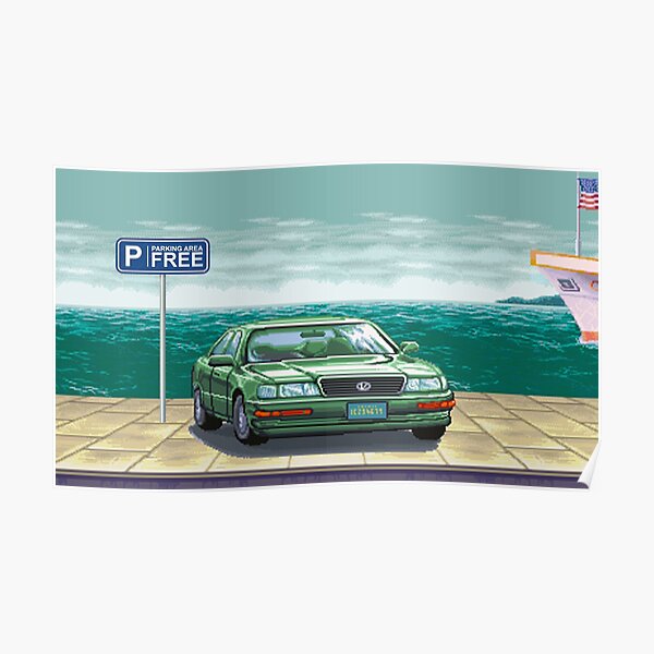 Free Parking Arcade Car Smash Street Fighter II Poster