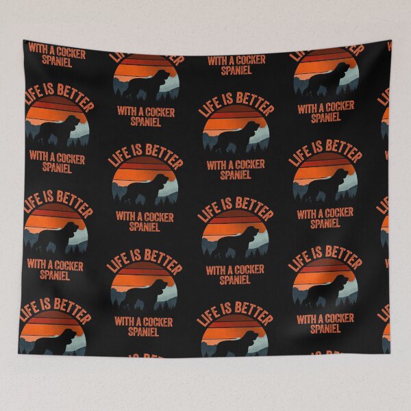 Item preview, Life Is Better With A Cocker Spaniel Vintage Dog Gift  designed and sold by Guarddogdrive.