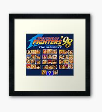 the King of Fighters '98 (Neo Geo Character Select) Framed Print