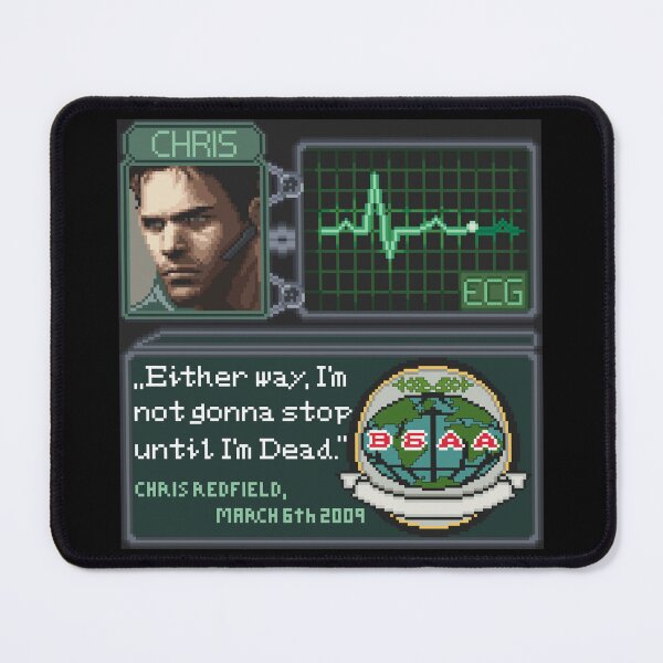 Item preview, Resident Evil Chris Redfield Pixel Art designed and sold by AlleenasPixels.