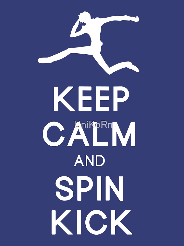 Thumbnail 7 of 7, Essential T-Shirt, Keep Calm and Spin Kick designed and sold by UniKoRn.