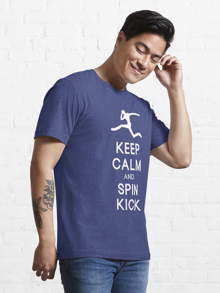 Thumbnail 3 of 7, Essential T-Shirt, Keep Calm and Spin Kick designed and sold by UniKoRn.