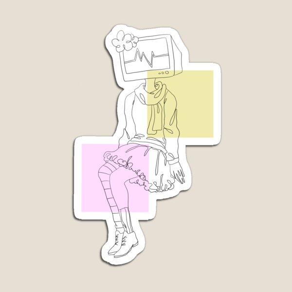 Item preview, TV Head Lineart designed and sold by sarakitties.