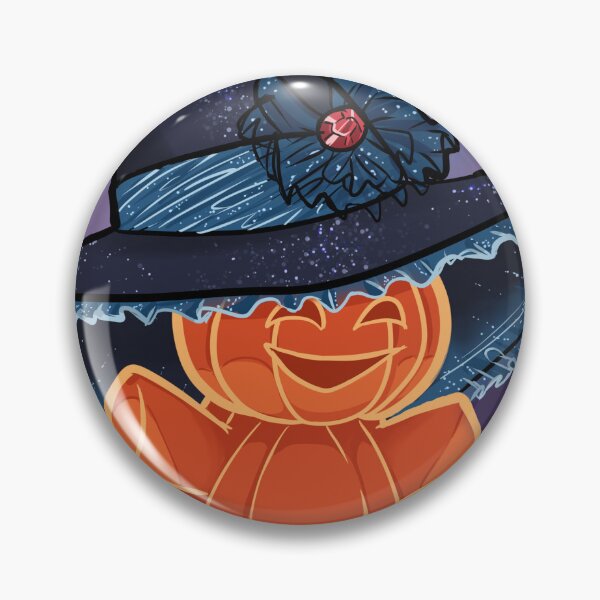 Item preview, orange tinny pumpkin witch designed and sold by Hardsara.