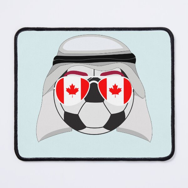 Item preview, Canada Flag inside Sunglasses on a Soccer ball Wearing a Shemagh designed and sold by Dexter Freeman.
