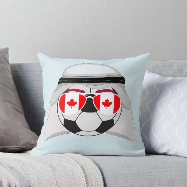 Item preview, Canada Flag inside Sunglasses on a Soccer ball Wearing a Shemagh designed and sold by Dexter Freeman.