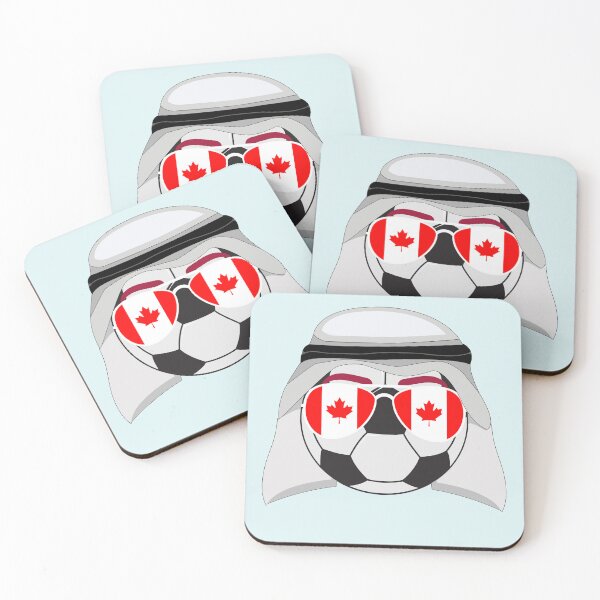 Item preview, Canada Flag inside Sunglasses on a Soccer ball Wearing a Shemagh designed and sold by Dexter Freeman.