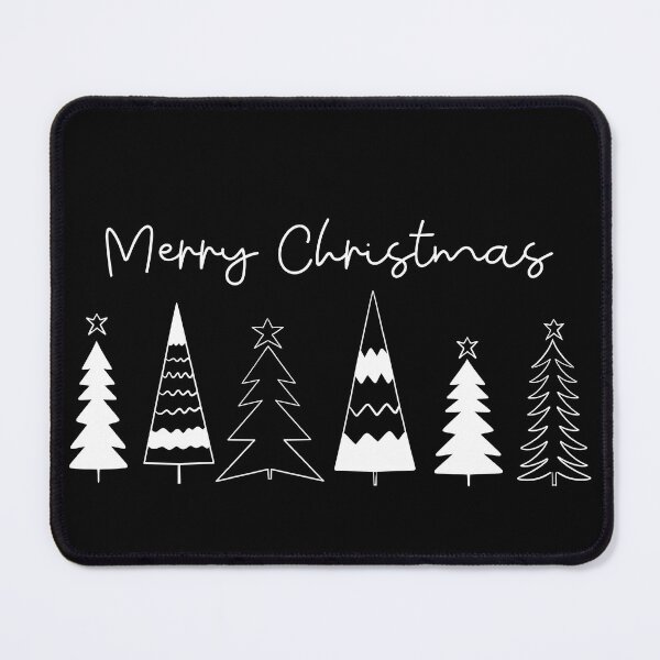 Item preview,  Cute Merry Christmas trees - minimalist trees Christmas design white  designed and sold by Inktown.