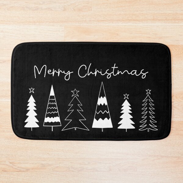 Item preview,  Cute Merry Christmas trees - minimalist trees Christmas design white  designed and sold by Inktown.