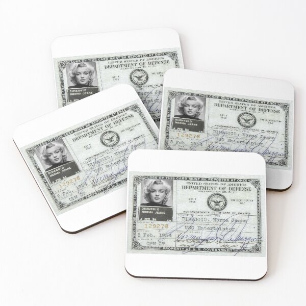 Item preview, Norma Jeane Dimaggio [aka Marilyn Monroe] - Defense Department I.D. 1954 designed and sold by Daniel Hagerman.