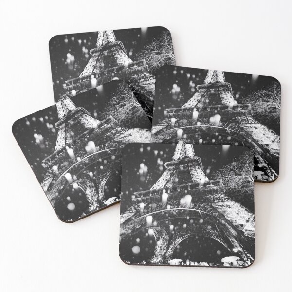Item preview, Eiffel Tower in a Snowy evening. designed and sold by PhotogalleryCJ.