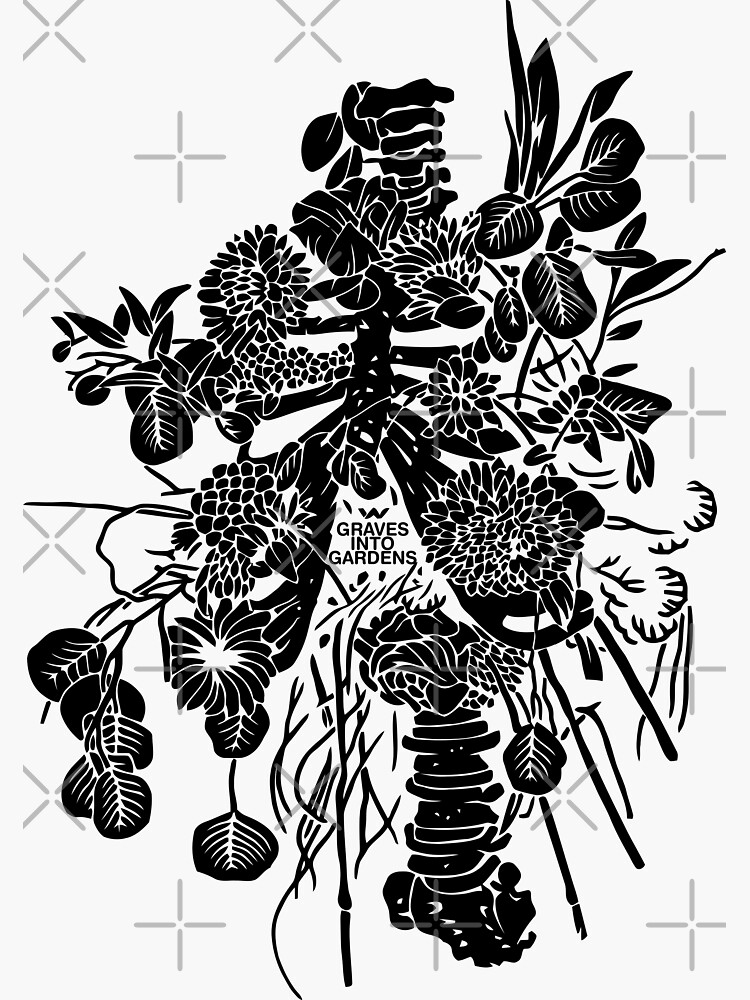 "Elevation Worship Merch Graves Into Gardens" Sticker for Sale by BenRyme Redbubble