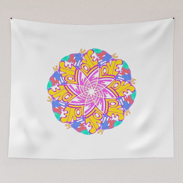 Item preview, mandala all we need is love designed and sold by davidxavier.