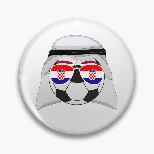 Item preview, Croatia Flag inside Sunglasses on a Soccer ball Wearing a Keffiyeh designed and sold by Dexter Freeman.