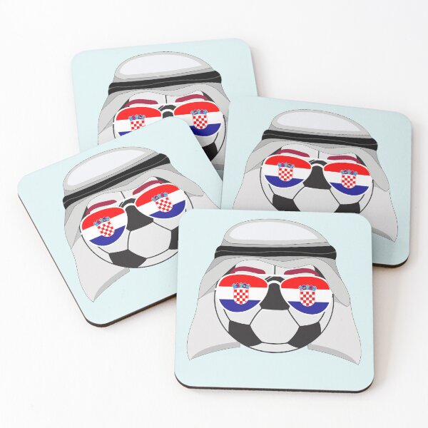 Item preview, Croatia Flag inside Sunglasses on a Soccer ball Wearing a Keffiyeh designed and sold by Dexter Freeman.
