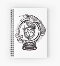 Psychic Reader with Crystal Ball and the Sigil of Baphomet Spiral Notebook
