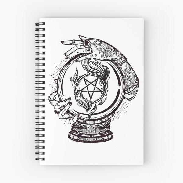 Item preview, Psychic Reader with Crystal Ball and the Sigil of Baphomet designed and sold by Magnetic Pajama.