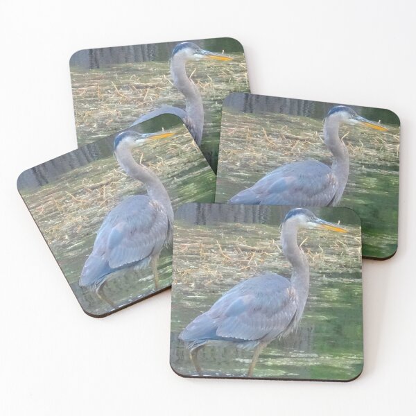 Item preview, Blue Heron in pond designed and sold by Highplaces9.