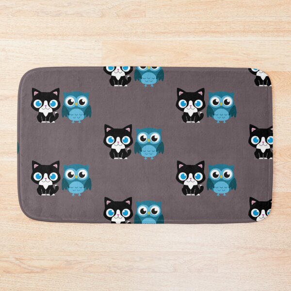 Item preview, Baby cat and  owl, kawaii friendly cat and owl  designed and sold by QUALITY-ZONE.