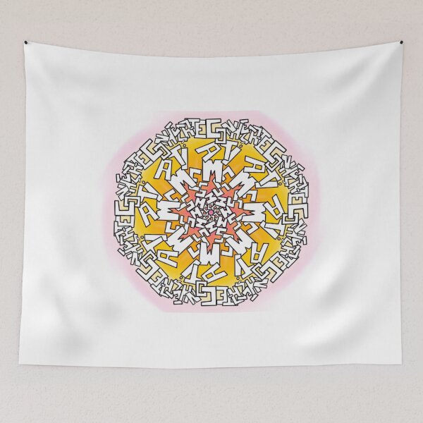 Item preview, writing mandala "know your self" designed and sold by davidxavier.