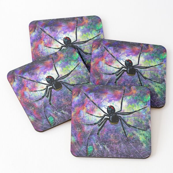 Item preview, A giant spider weaving it’s web in cosmic space. designed and sold by deville13.