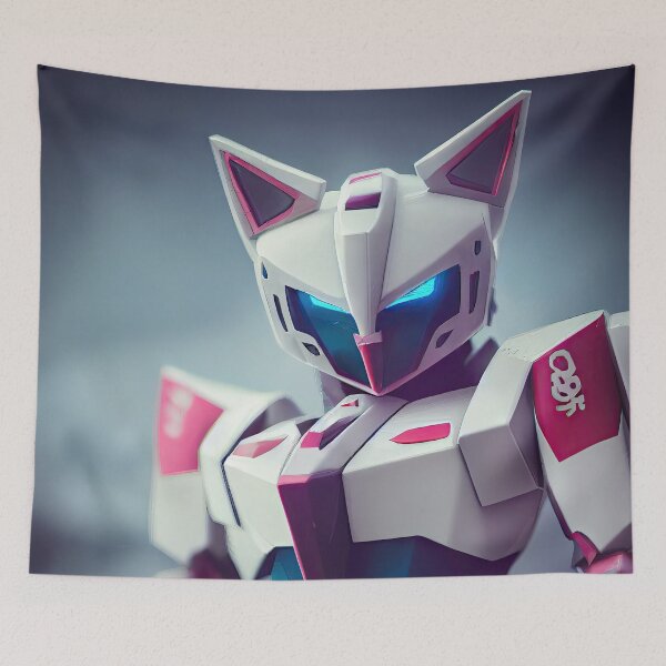 Artikelvorschau, Katze Gundam entworfen und verkauft von OccultDreams.
