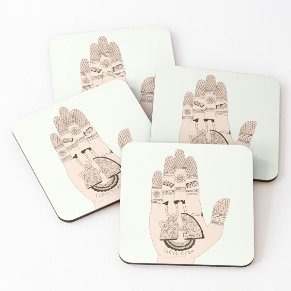 Item preview, I love Pizza with Henna Tattoo designed and sold by HennaArtista.