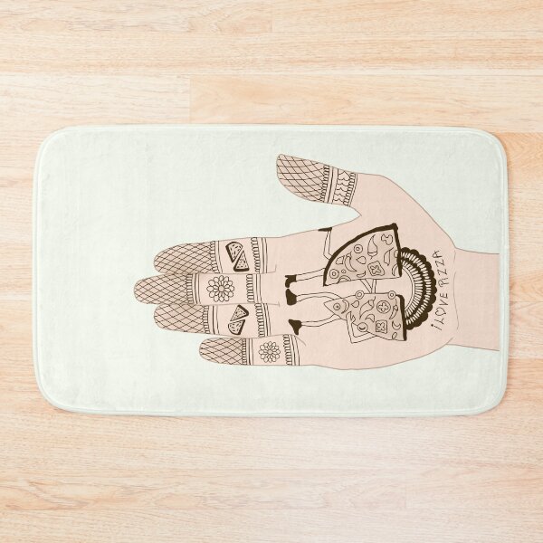 Item preview, I love Pizza with Henna Tattoo designed and sold by HennaArtista.