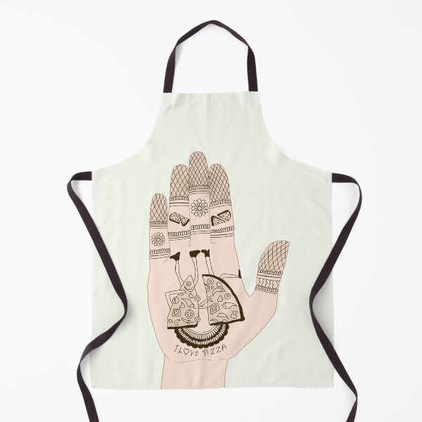 Item preview, I love Pizza with Henna Tattoo designed and sold by HennaArtista.
