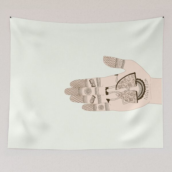 Item preview, I love Pizza with Henna Tattoo designed and sold by HennaArtista.
