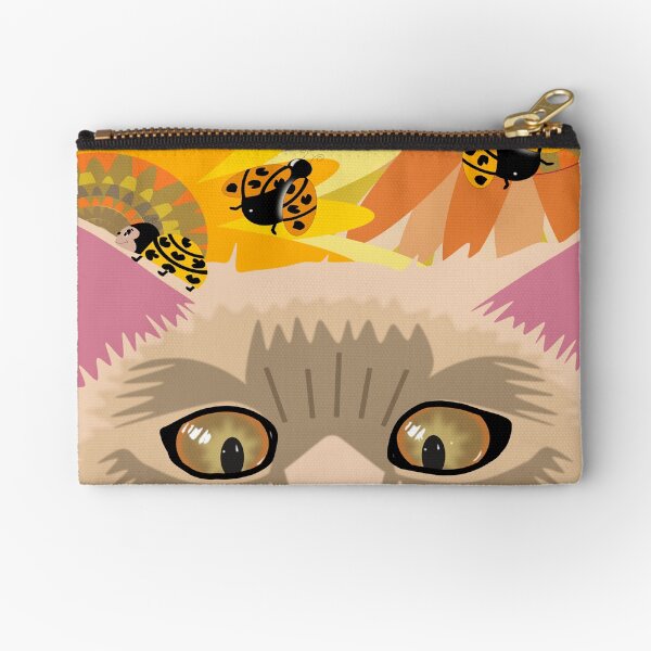 Too Many Ladybugs Pastel Zipper Pouch