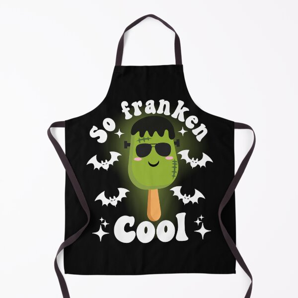 Item preview, Cute and Funny So Franken Cool Frankenstein Monster Ice cream with Sunglasses - Black designed and sold by PearlMoonGrapes.
