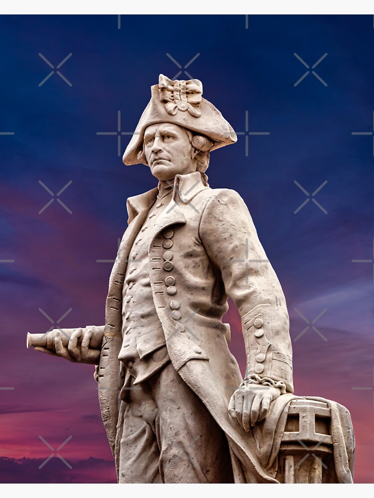 "Captain James Cook Statue" Sticker for Sale by alex4444 Redbubble