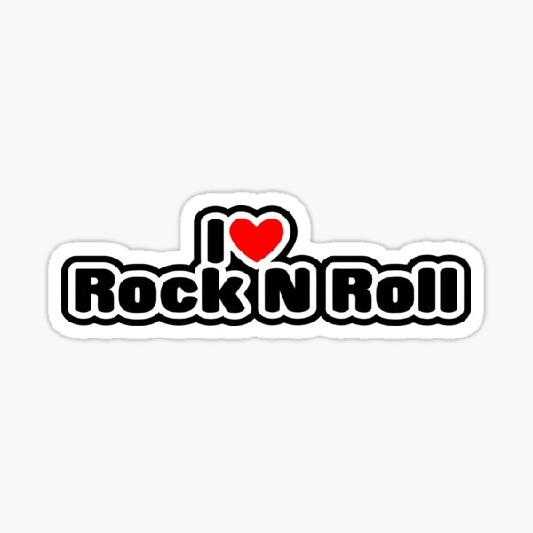 I Love Rock N Roll Stickers for Sale