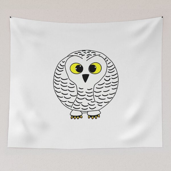 Item preview, A cartoonish round snowy owl VIIa designed and sold by BrachiaST.