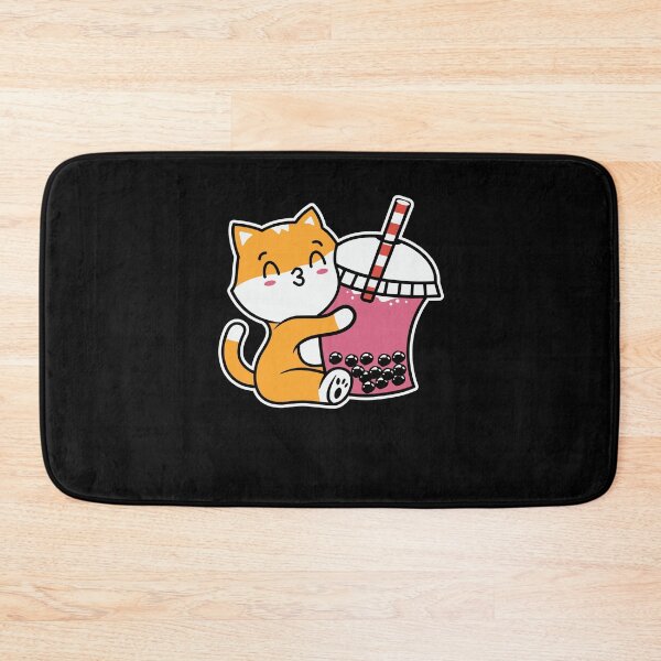 Item preview, cat hugging boba designed and sold by AdelDa19.