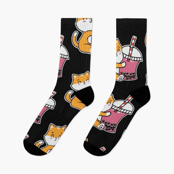 Item preview, cat hugging boba designed and sold by AdelDa19.