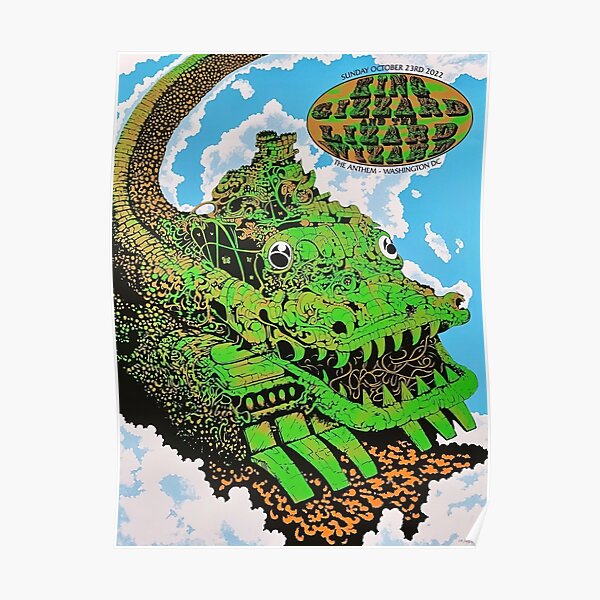 "King Gizzard and the Lizard Wizard Washington D.C. 2022" Poster for
