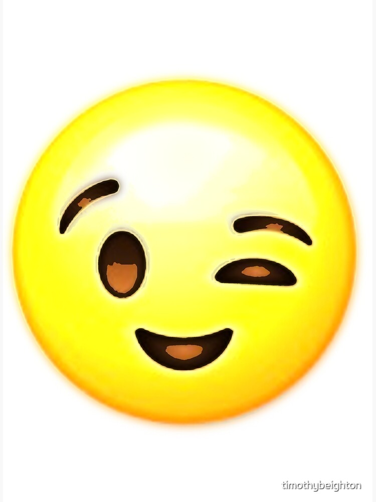 quot #39 Wink #39 (emojis) quot Poster by timothybeighton Redbubble quot #39 Wink #39 (emojis) quot Poster by timothybeighton Redbubble