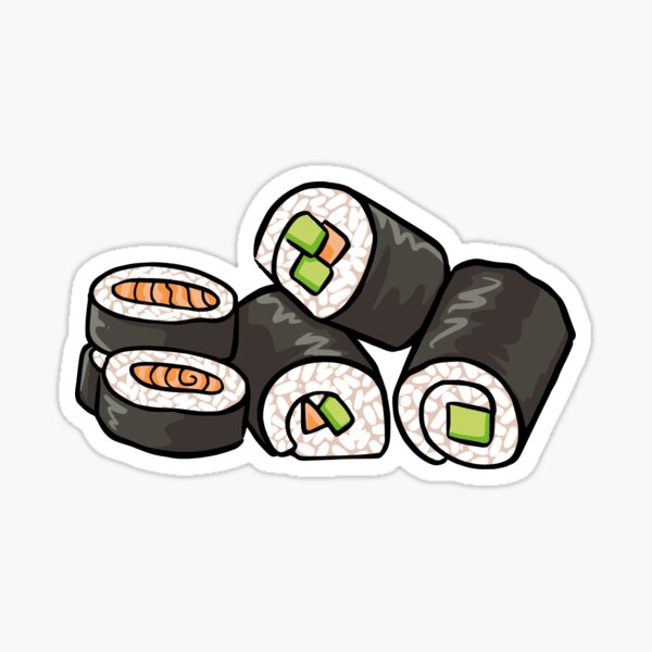 Sushi Rolls Not Gender Roles Sushi Lover Gift For Gender Equality Sticker  by Basti